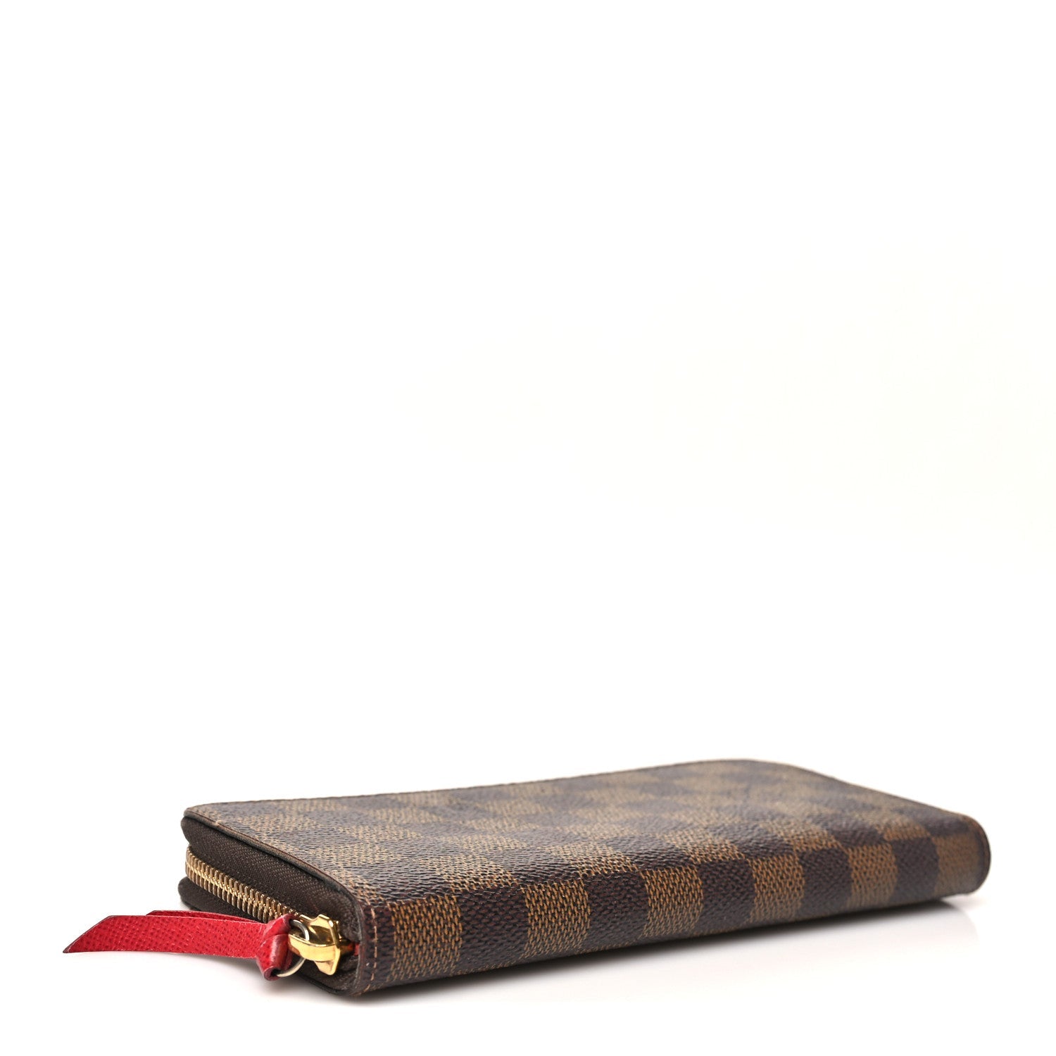 Louis Vuitton Damier Ebene Clemence Wallet Cherry