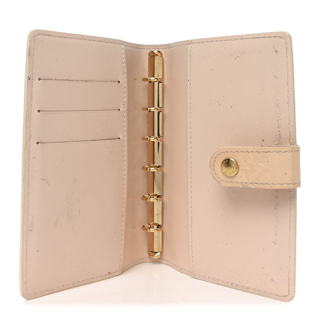 Louis Vuitton Vernis Small Ring Agenda Cover Marshmallow