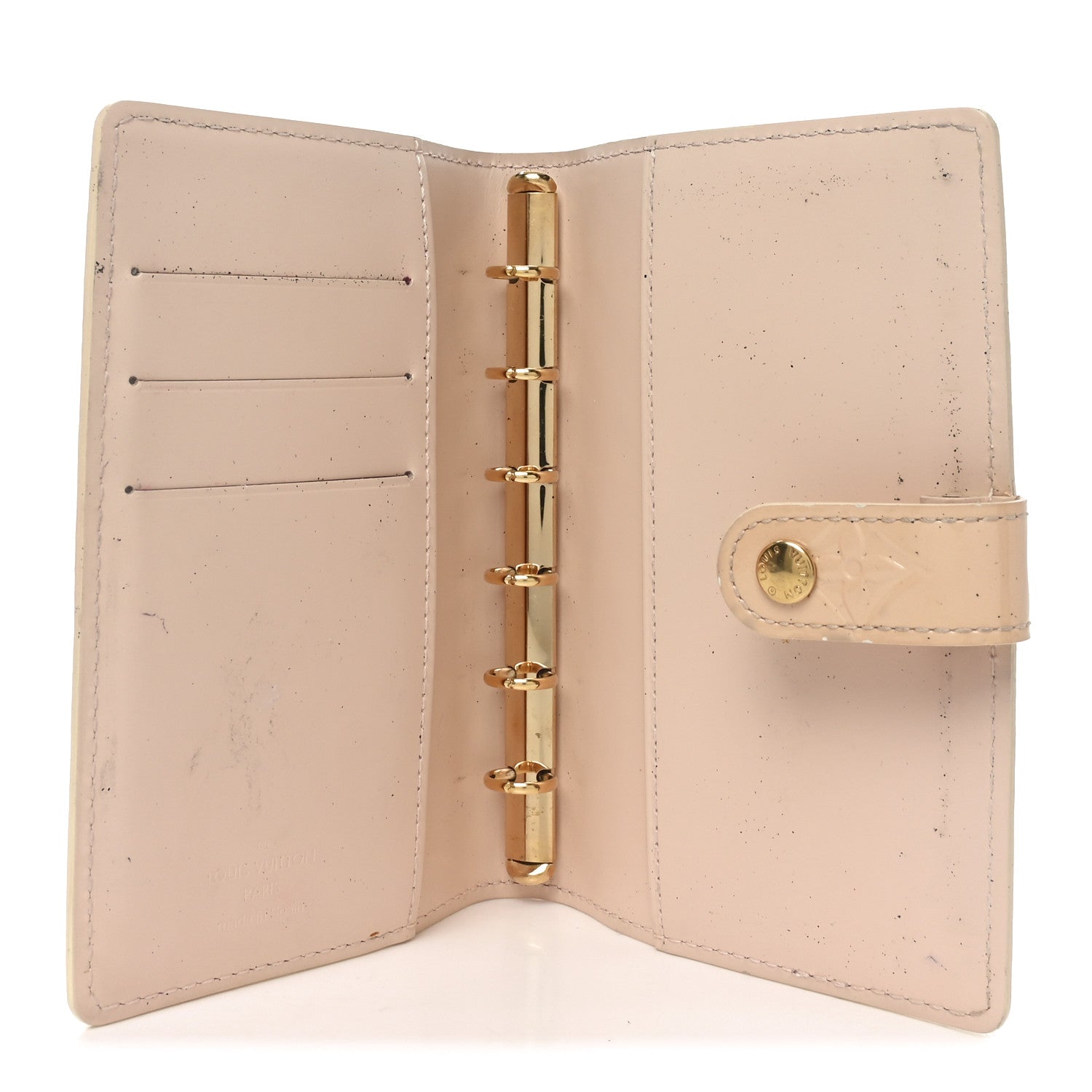 Louis Vuitton Vernis Small Ring Agenda Cover Marshmallow