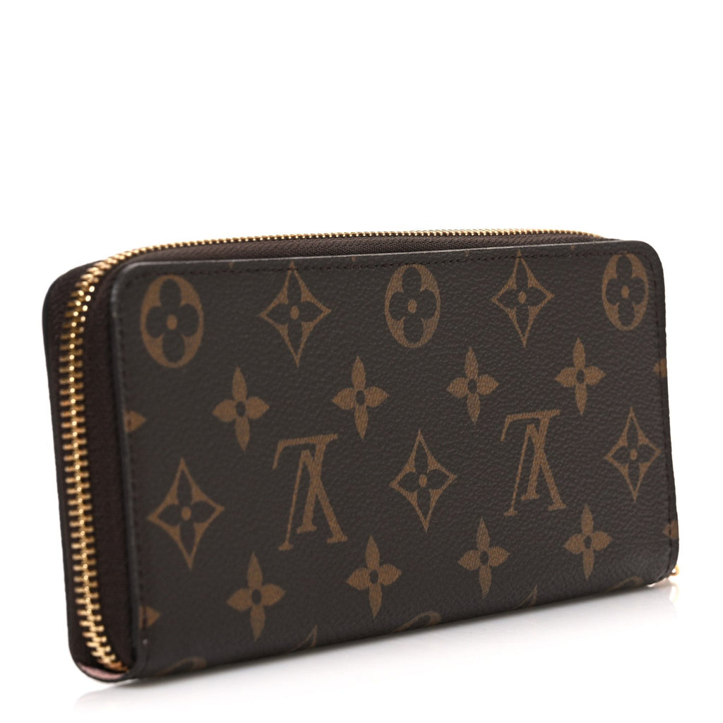 Louis Vuitton Monogram Clemence Wallet Rose Ballerine