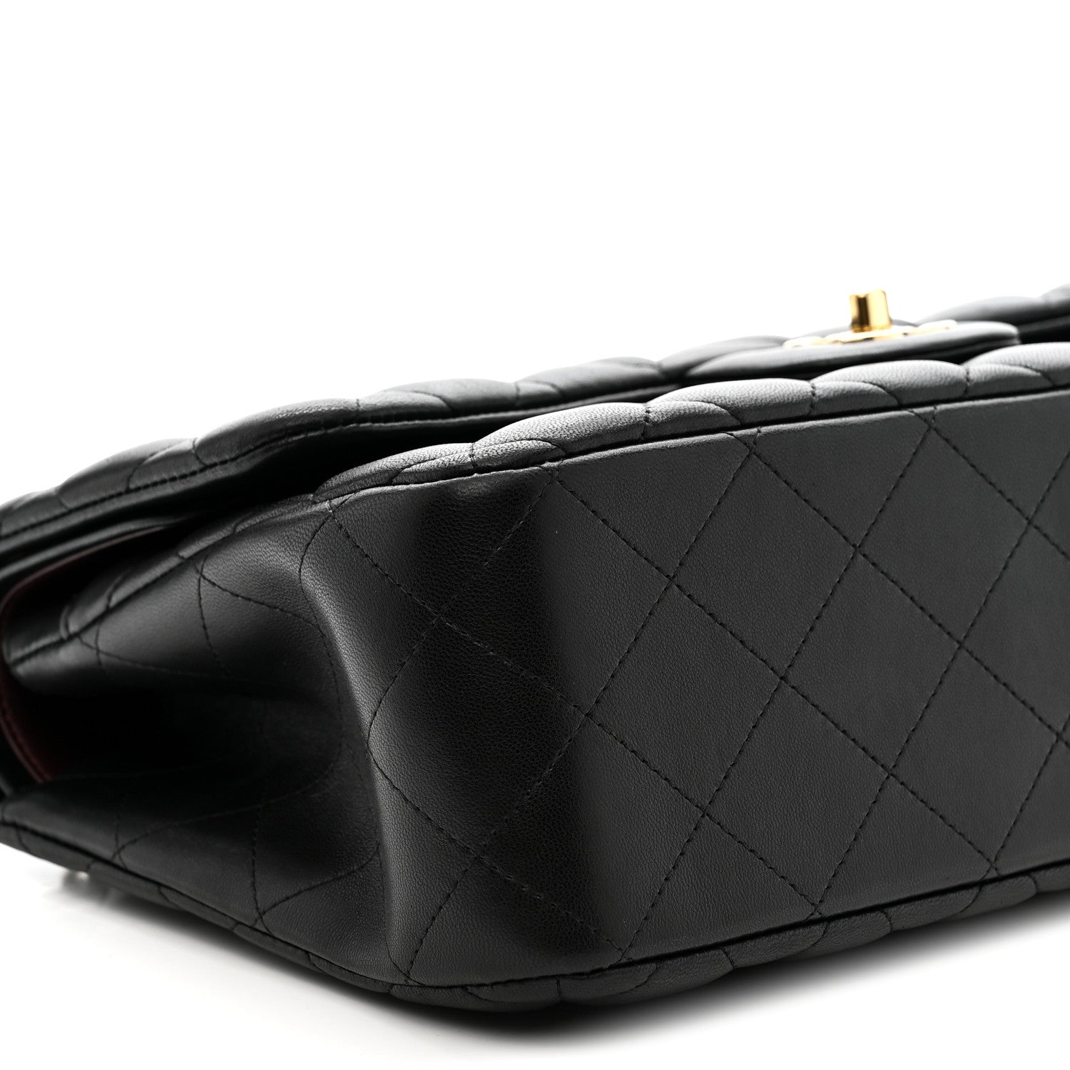 Chanel Lambskin Quilted Jumbo Double Flap Black