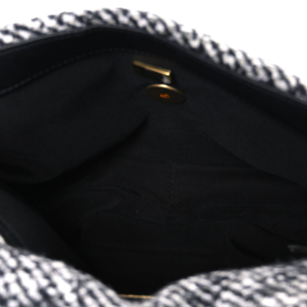 Chanel Tweed Quilted Medium Chanel 19 Flap Grey
