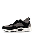 Fabric Suede Calfskin CC Sneakers 38 Gray Black