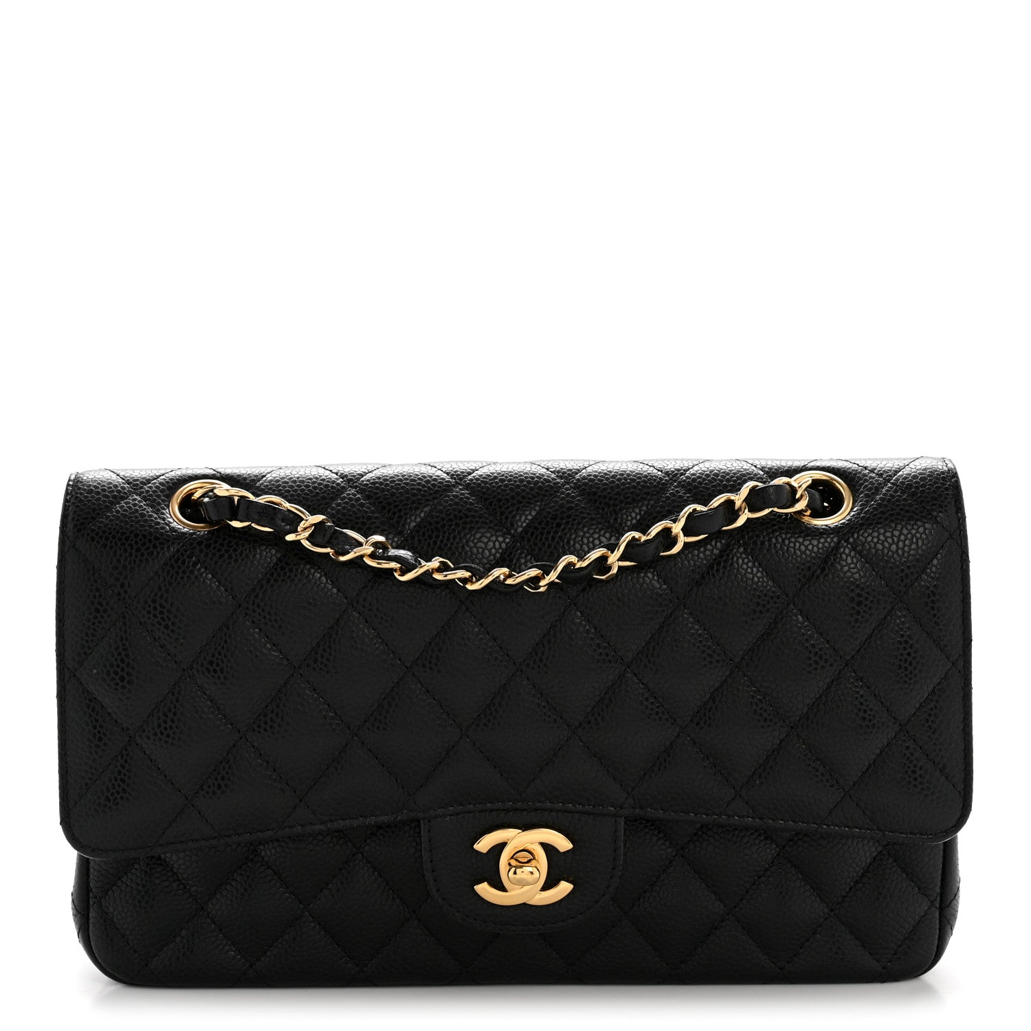 Chanel Caviar Quilted Medium Double Flap Black