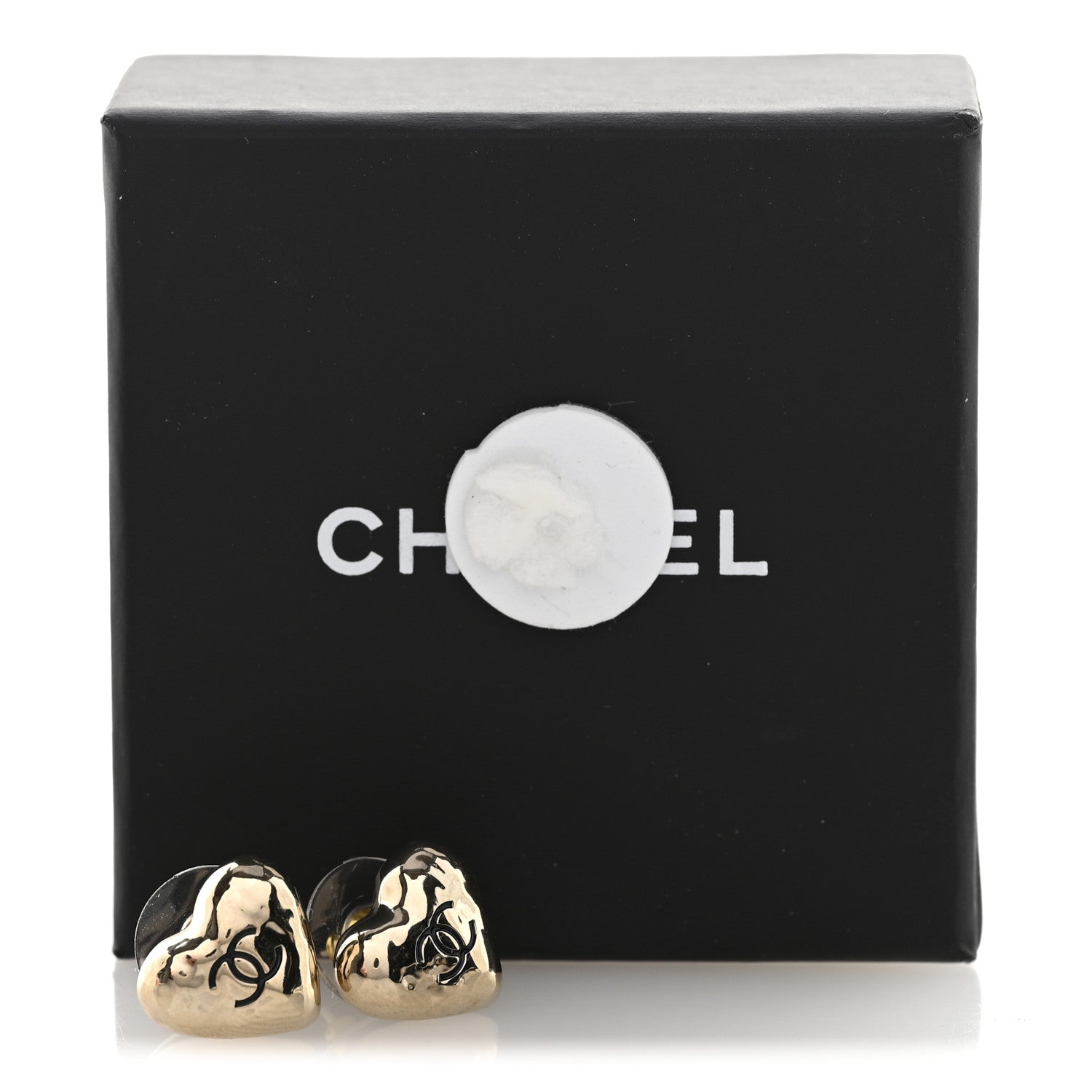 CC Heart Earrings Gold