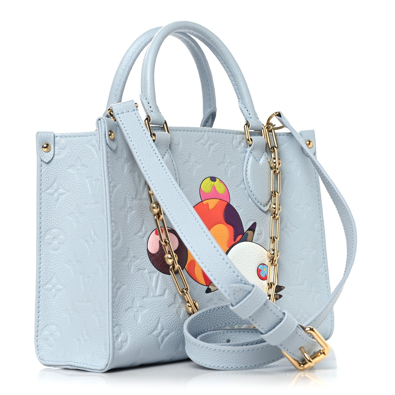 Louis Vuitton LV X TM Empreinte Monogram Superflat Onthego PM Washed Blue