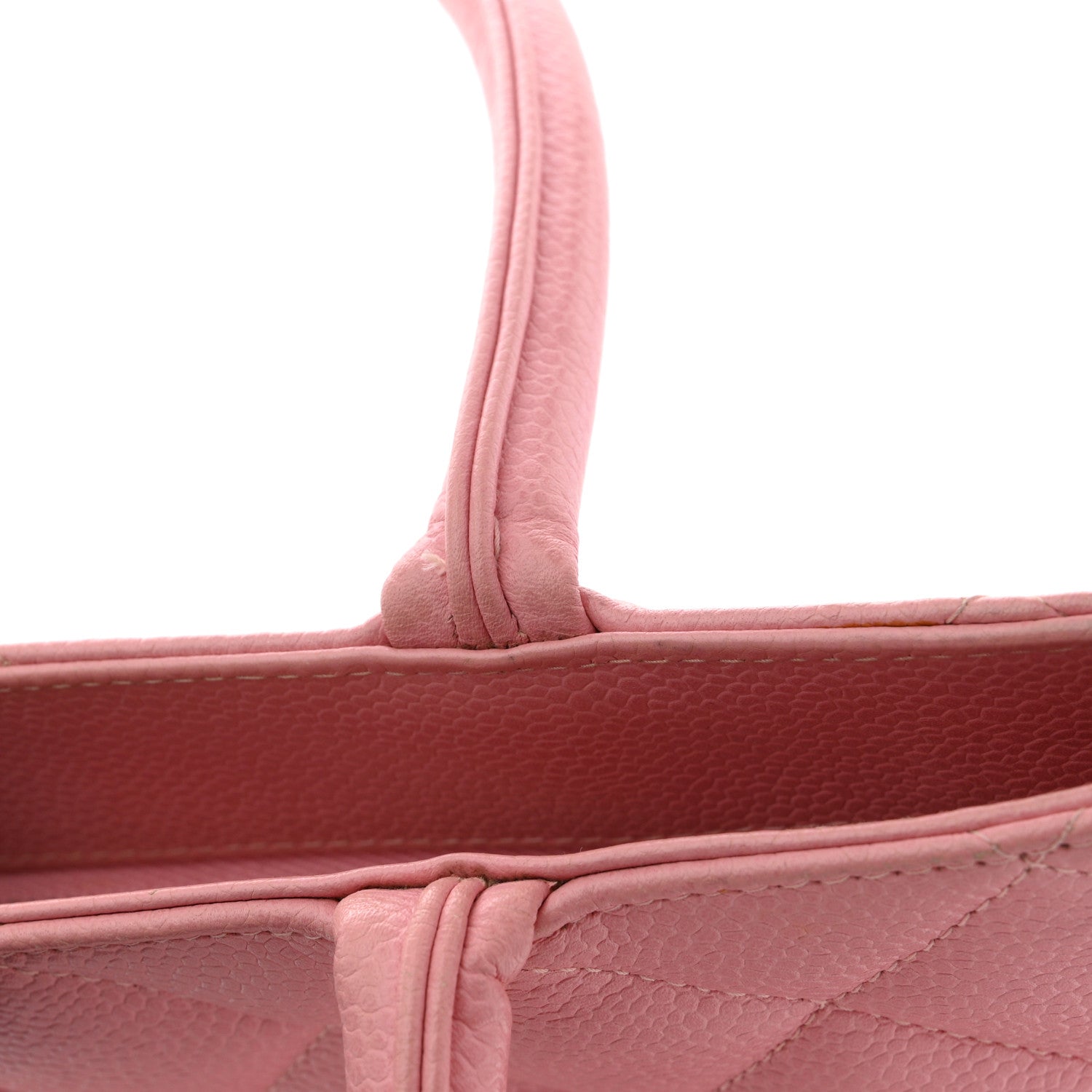 Chanel Caviar Medallion CC Tote Light Pink