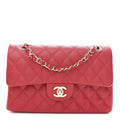 Chanel Caviar Quilted Small Double Flap Red