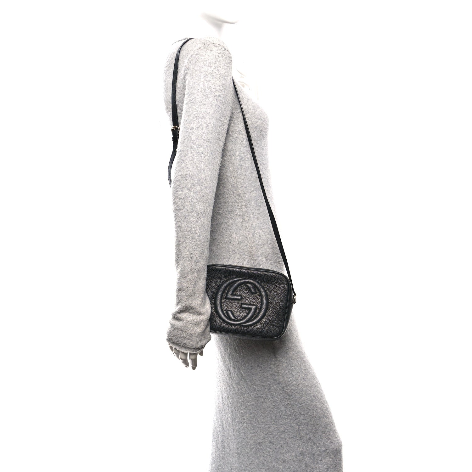 Gucci Pebbled Calfskin Small Soho Disco Bag Black