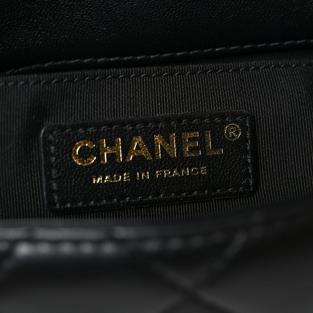Chanel Lambskin Quilted Small My Precious Flap Black
