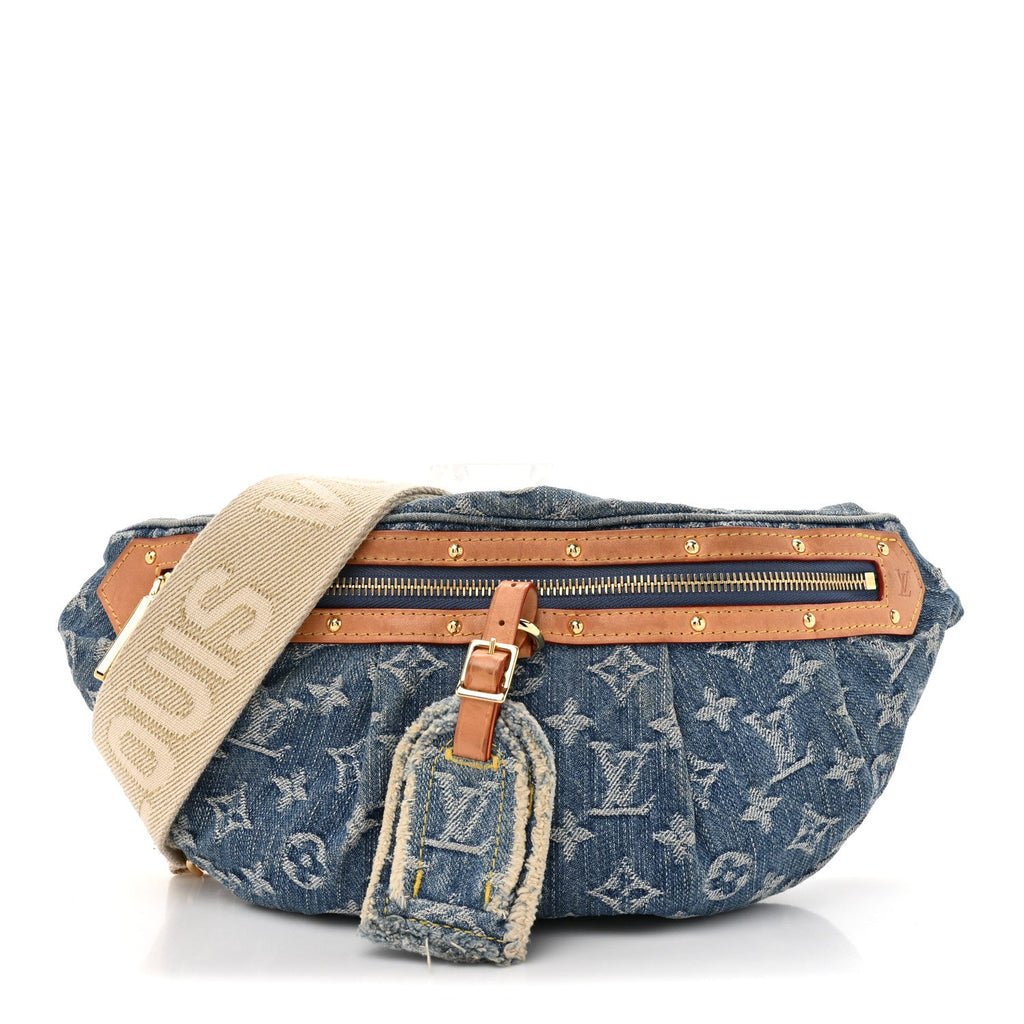 Louis Vuitton Monogram Denim High Rise Bumbag Blue