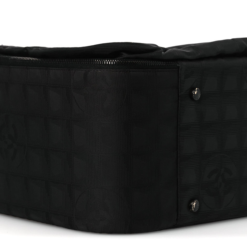Chanel Nylon Travel Shoulder Bag Black