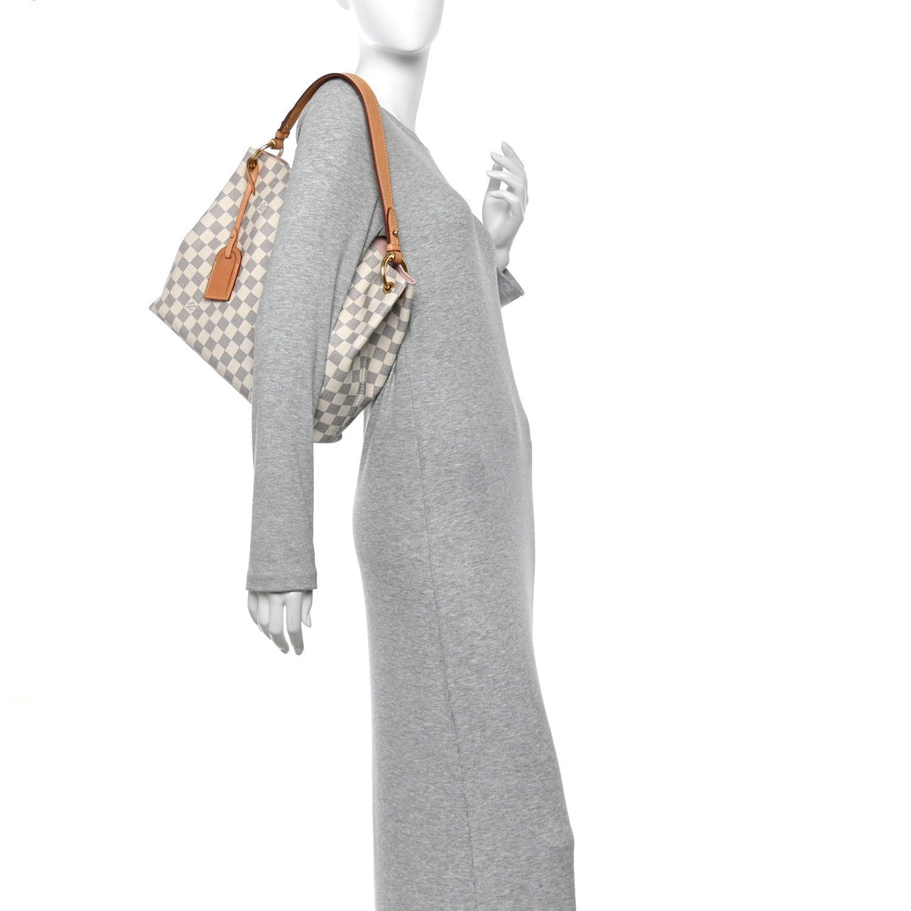 Louis Vuitton Damier Azur Graceful PM Rose Ballerine