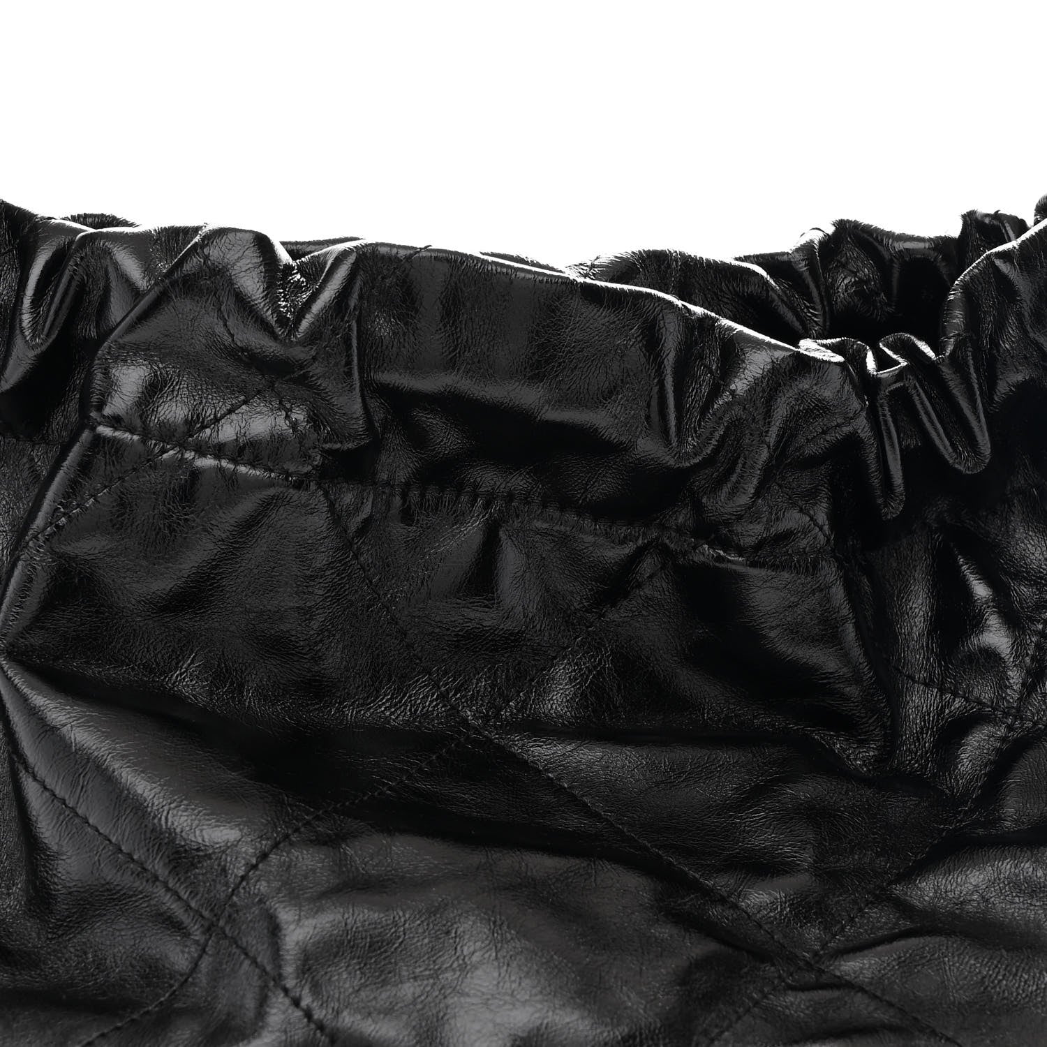 Chanel Glazed Calfskin  Quilted Small Chanel 22 Black