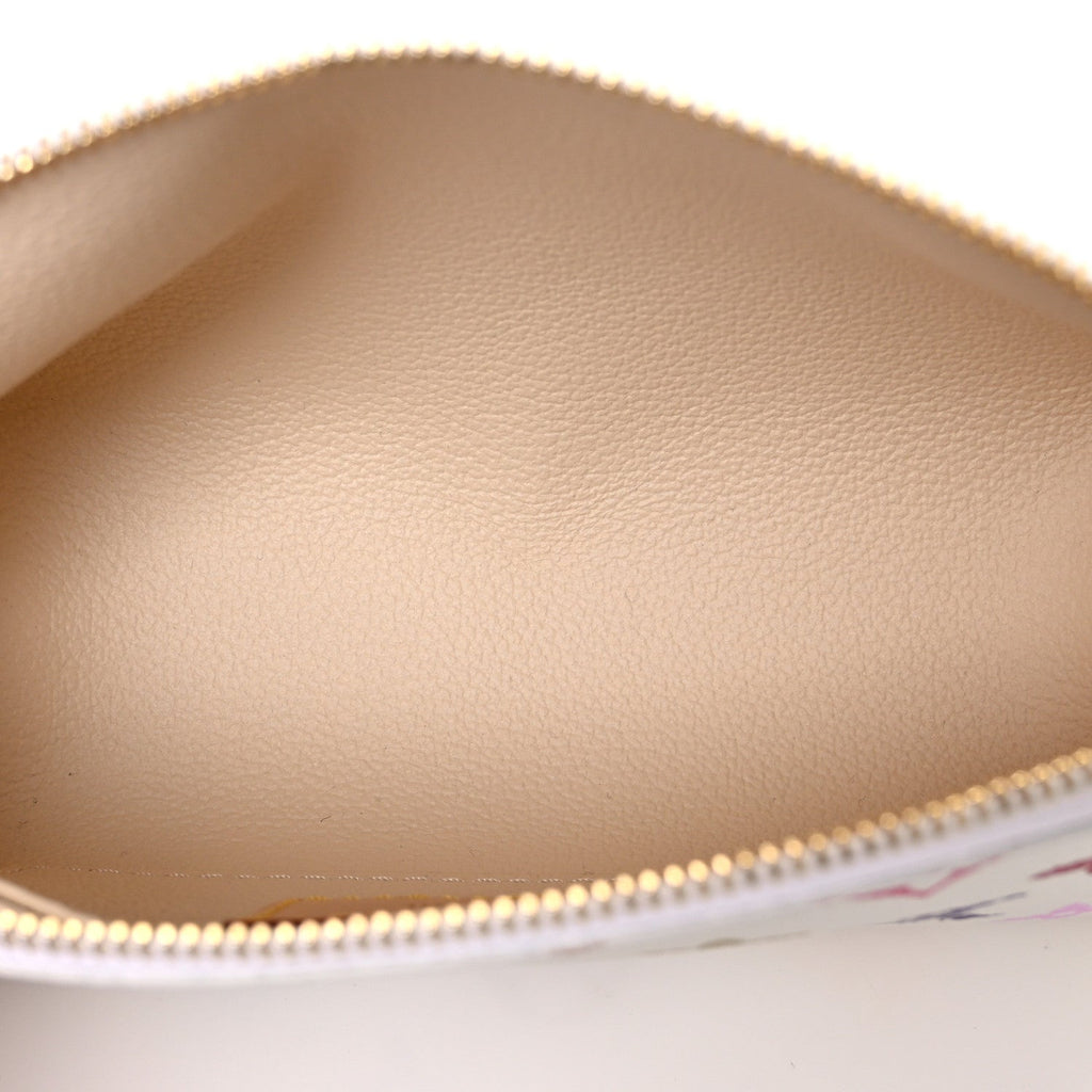 Louis Vuitton LV x TM Monogram Multicolor Cosmetic Pouch PM White