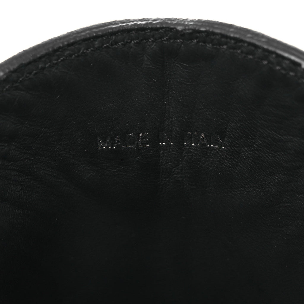 Prada Spazzolato Triangle 40mm Loafer Mules 37 Black