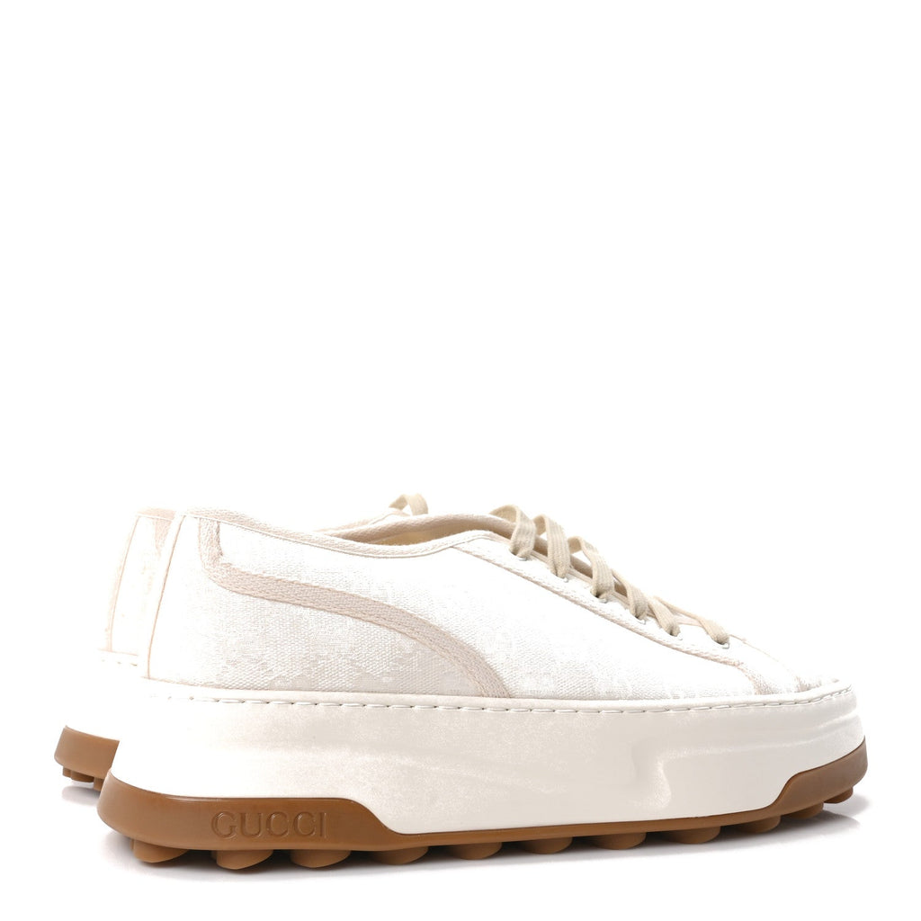 Gucci GG Monogram Mens 1977 Tennis Platform 52mm Sneakers 11 Great White Mystic White