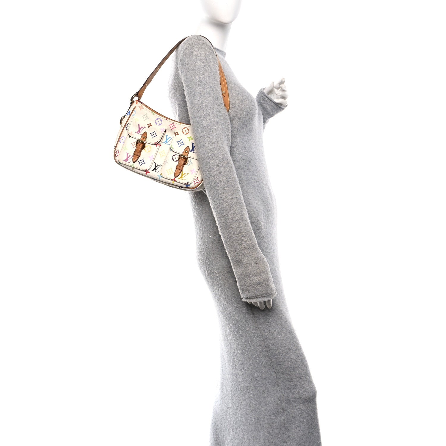 Louis Vuitton Monogram Multicolor Lodge PM White