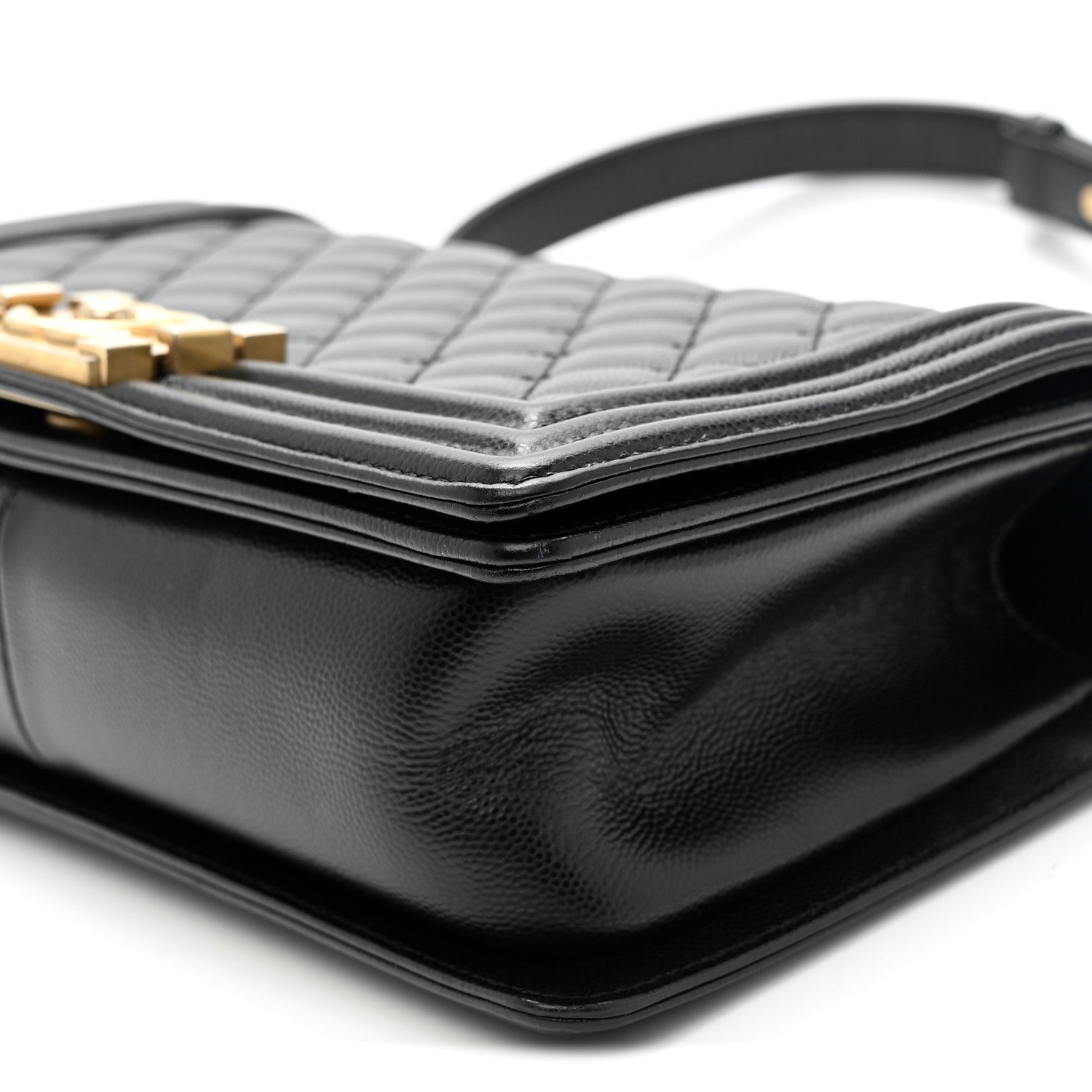 Chanel Caviar Quilted Medium Boy Flap Black