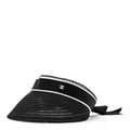 Abaca Cotton Ribbon Visor M Black