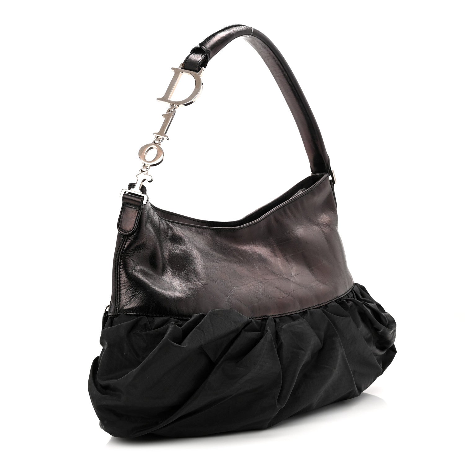 Christian Dior Satin Ballet Evening Bag Black