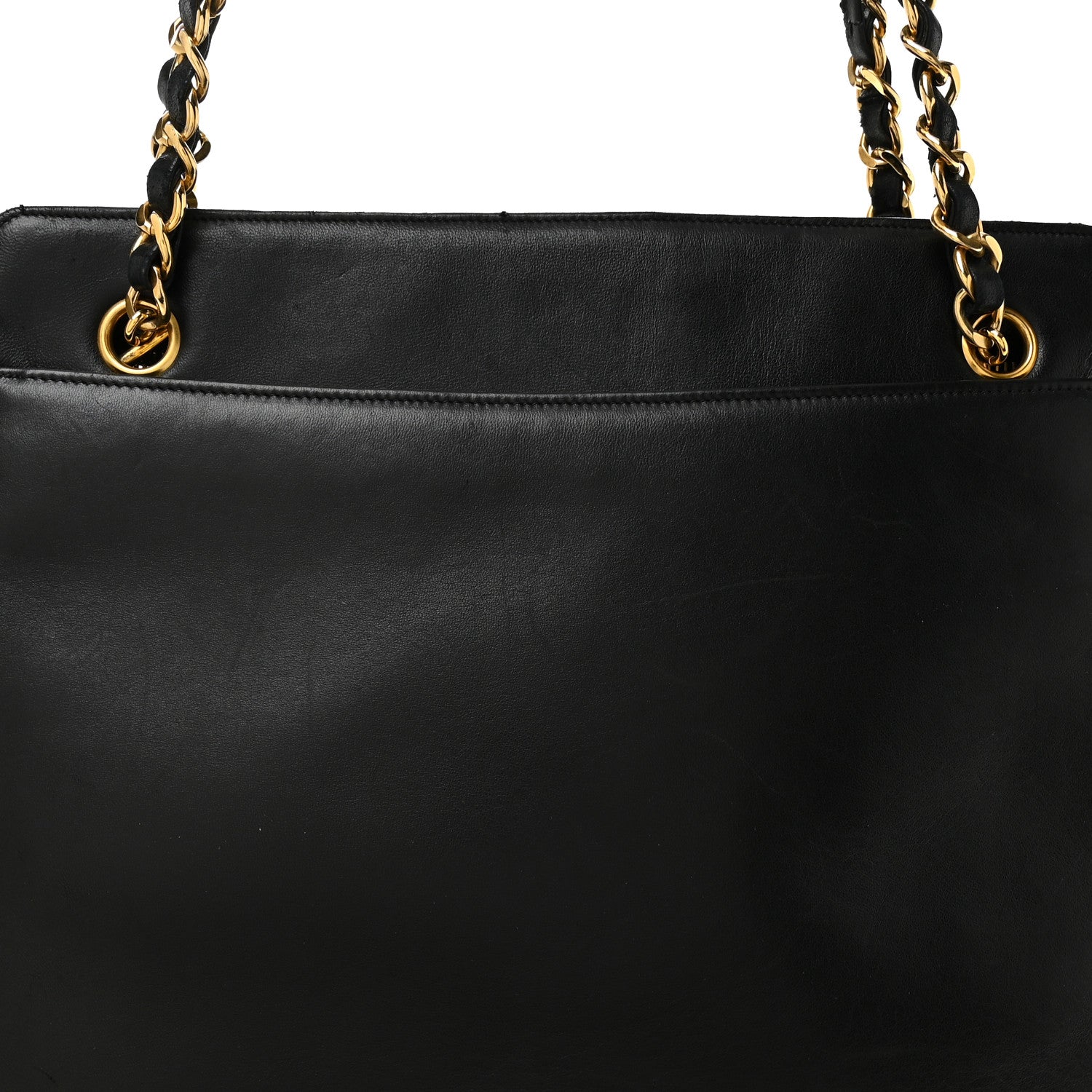 Chanel Lambskin Triple CC Shoulder Bag Black