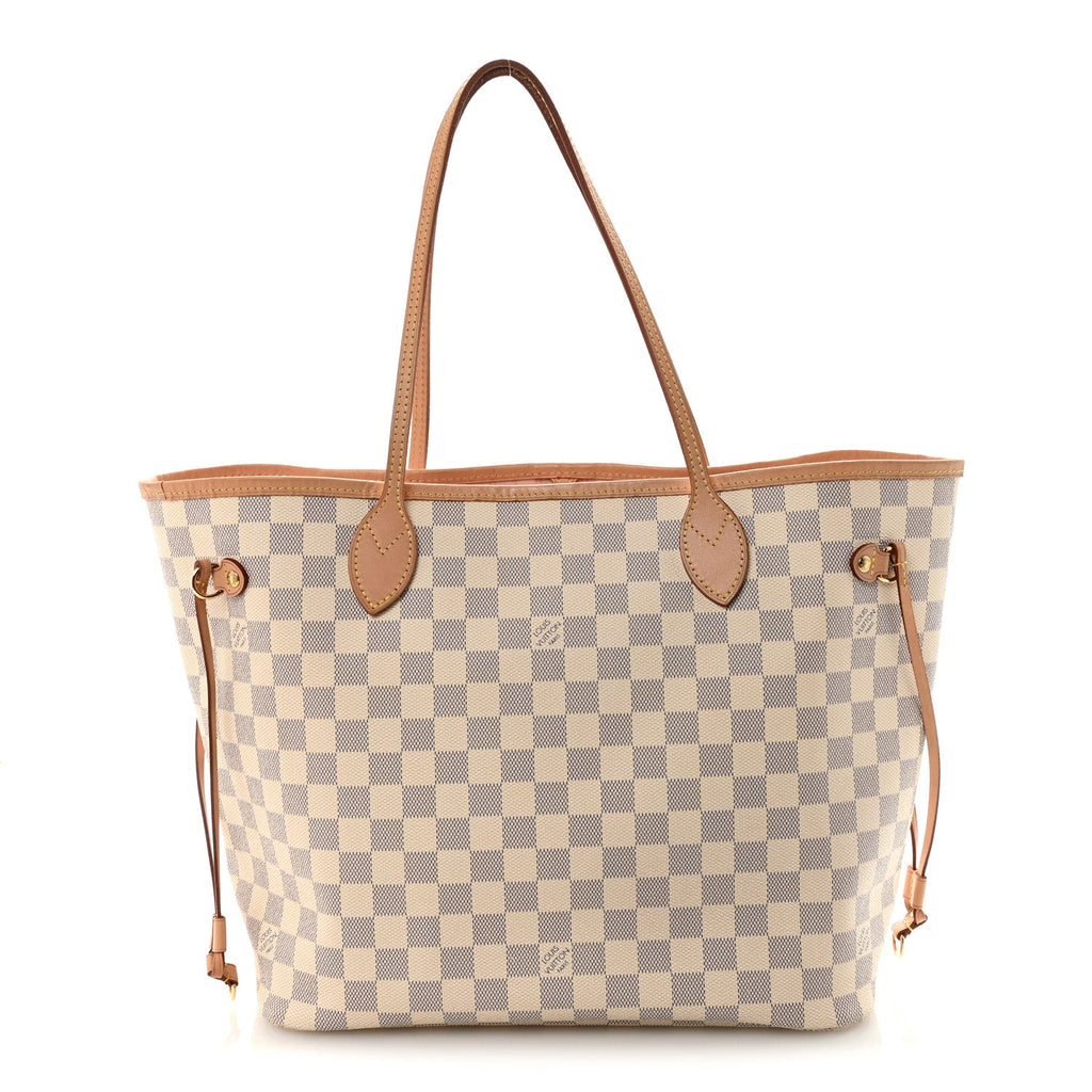 Louis Vuitton Damier Azur Neo Neverfull MM Rose Ballerine