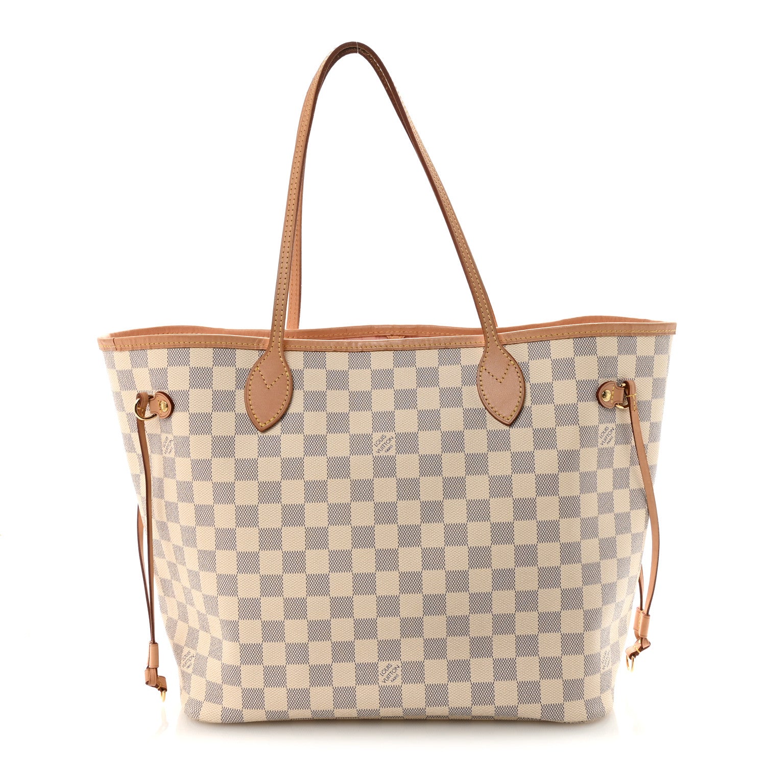 Louis Vuitton Damier Azur Neo Neverfull MM Rose Ballerine