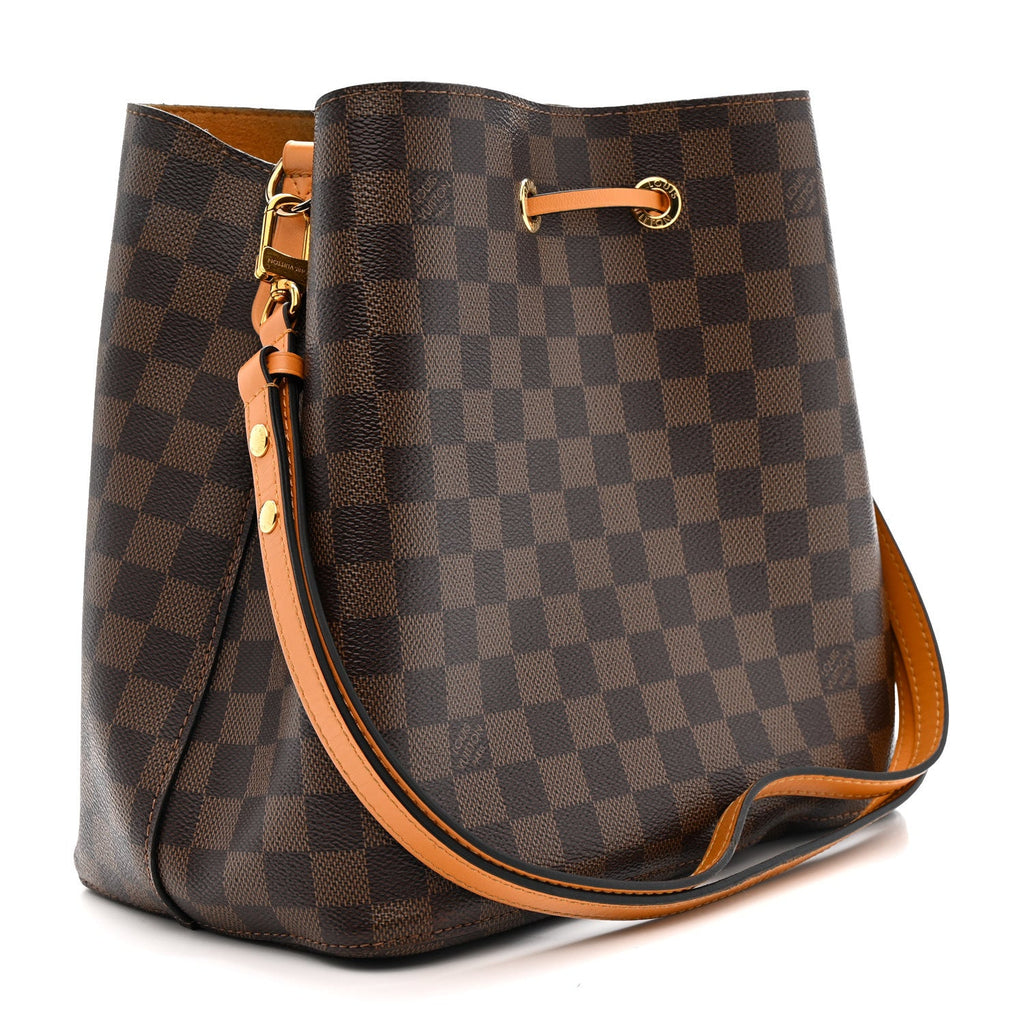 Louis Vuitton Damier Ebene Neonoe MM Safran