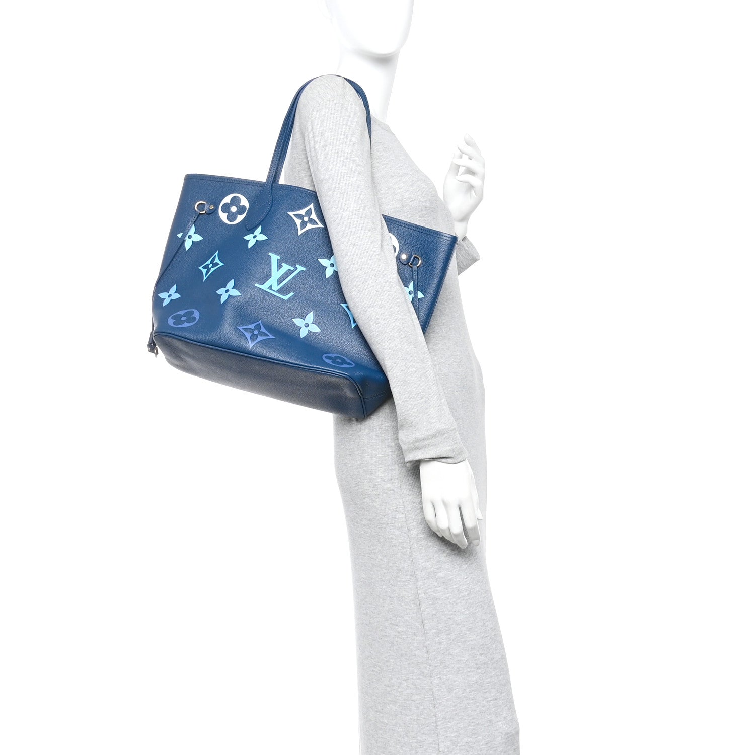 Louis Vuitton Empreinte Monogram Giant Neverfull MM Degrade Bleu