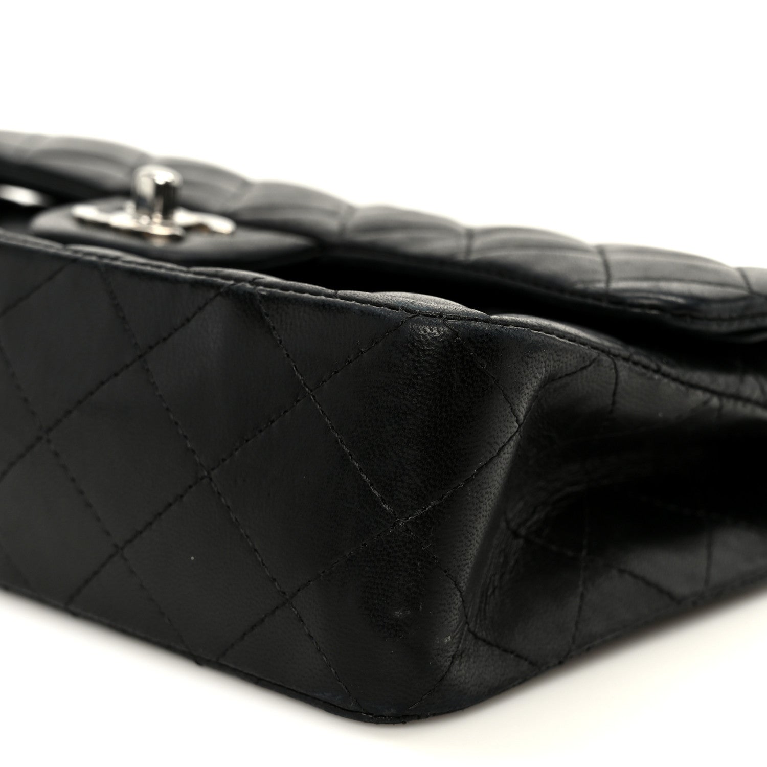 Chanel Lambskin Quilted Small Double Flap Black