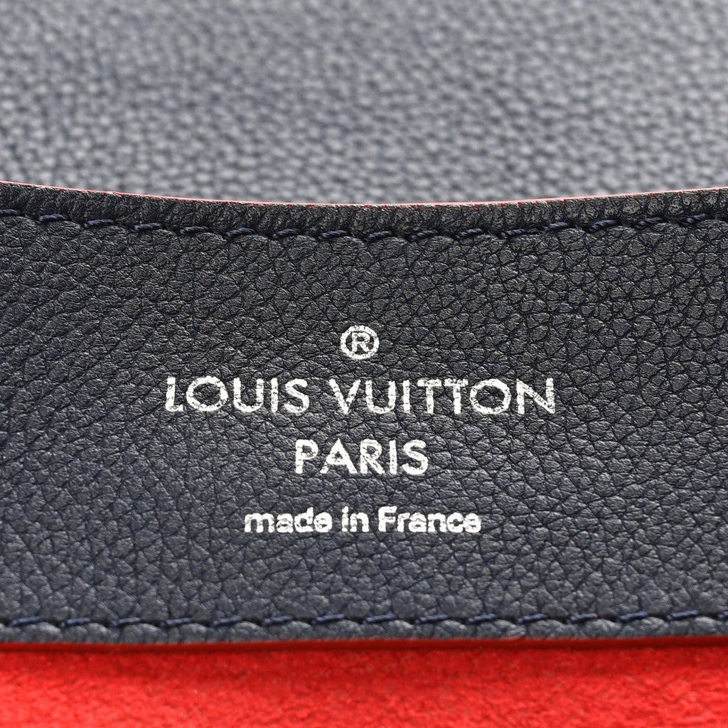 Louis Vuitton Soft Calfskin Lockme Backpack Marine Rouge