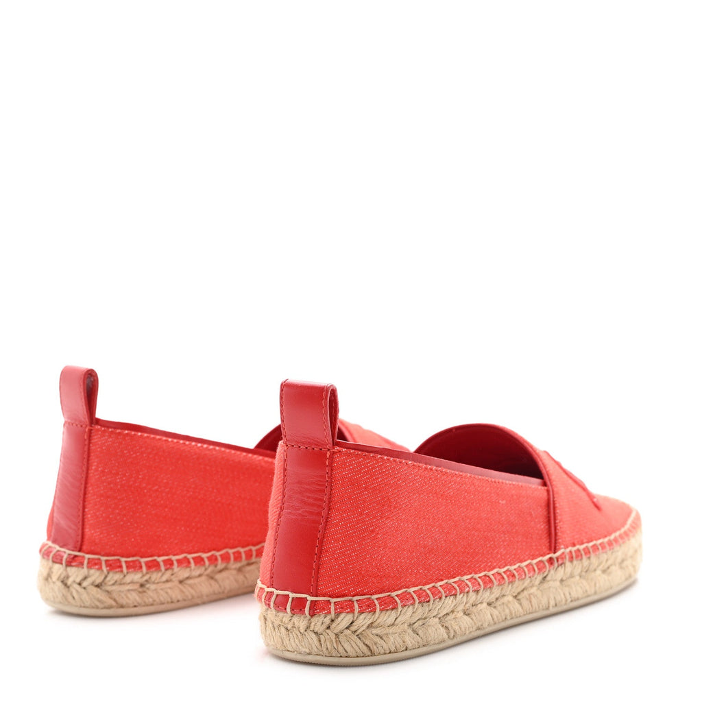 Louis Vuitton Canvas Waterfall Espadrille 36 Rouge