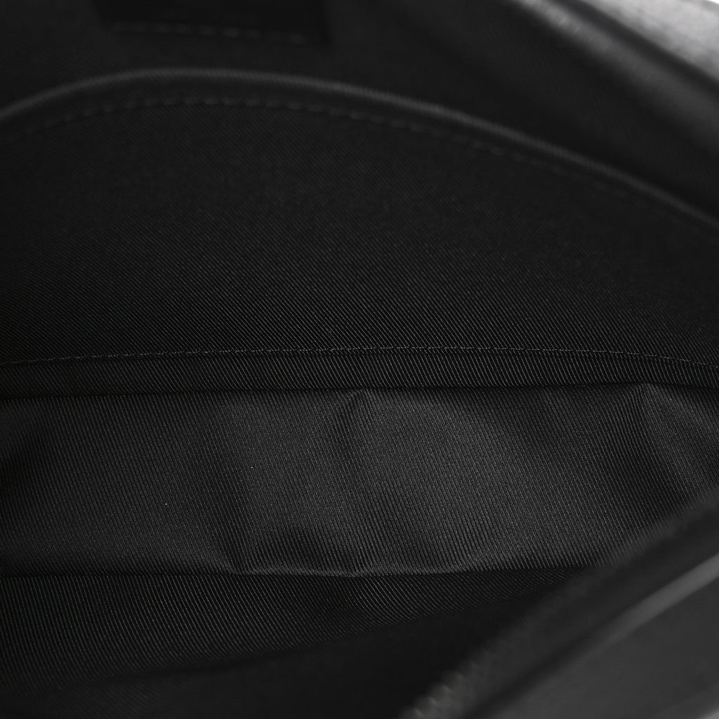 Louis Vuitton Calfskin Monogram Shadow Trio Messenger Black