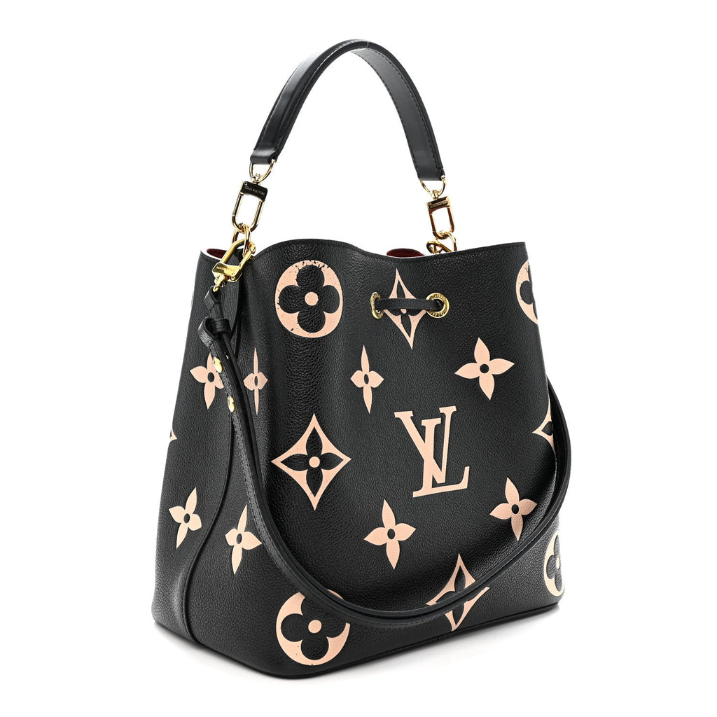 Louis Vuitton Empreinte Monogram Giant Neonoe MM Black Beige