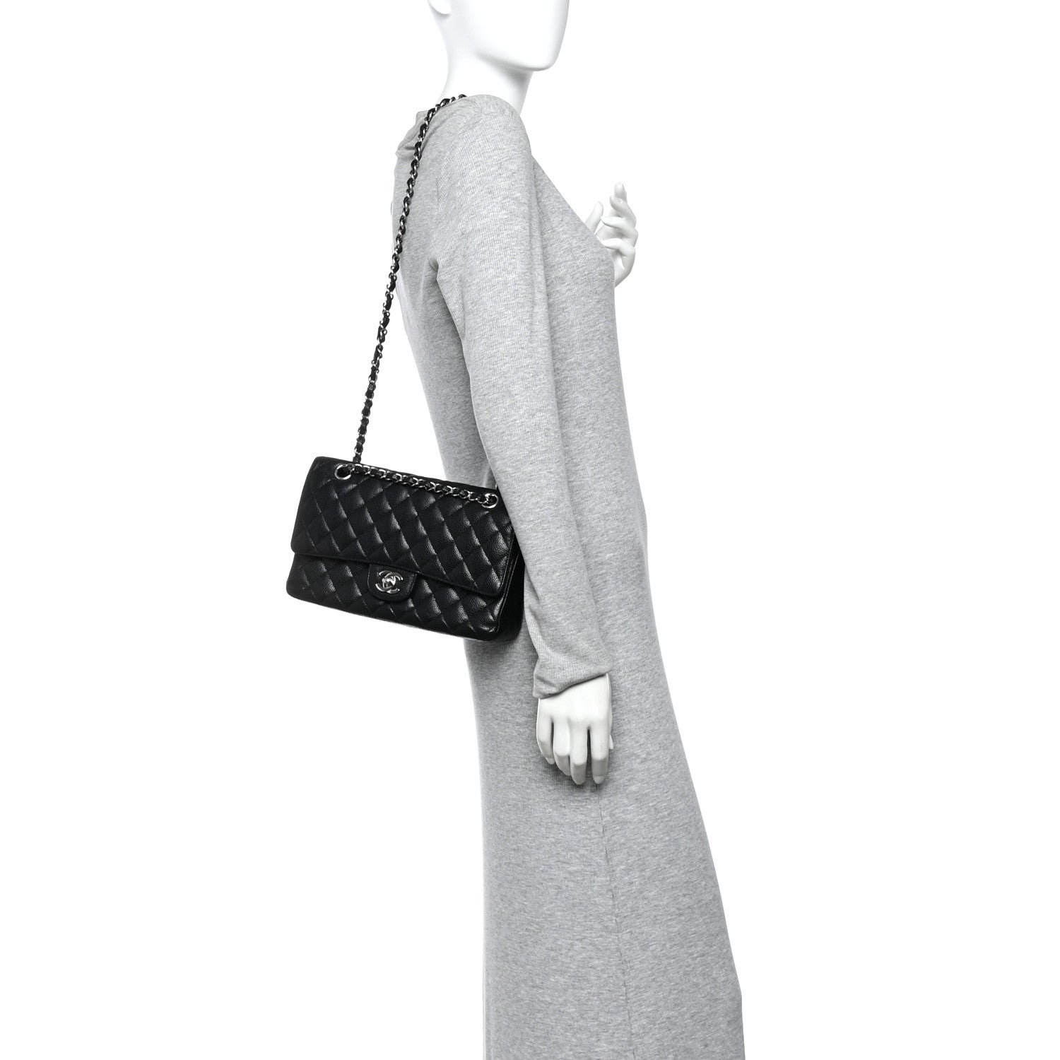 Chanel Caviar Quilted Medium Double Flap Black