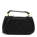 Gucci Arabella Calfskin Medium Blondie Top Handle Bag  Black