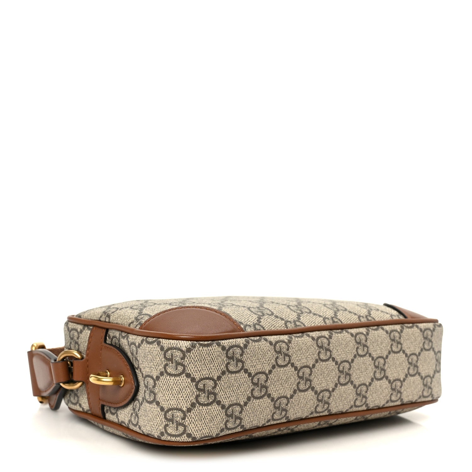 Gucci GG Supreme Monogram Mini Camera Bag Beige Ebony Old Sundial