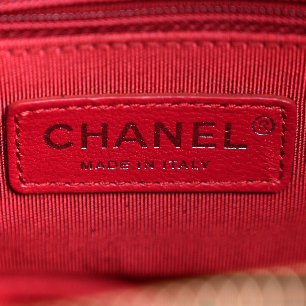 Chanel Aged Calfskin Quilted Small Gabrielle Hobo Black