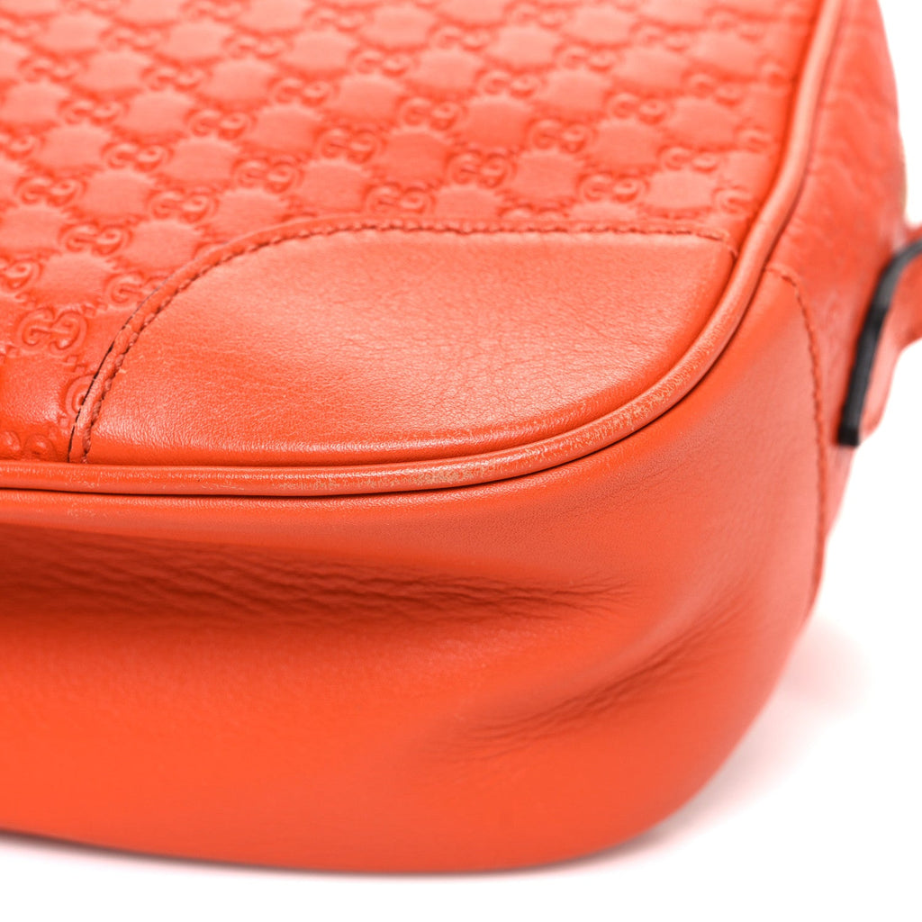 Gucci Soft Microguccissima Mini Bree Messenger Bag Sun Orange