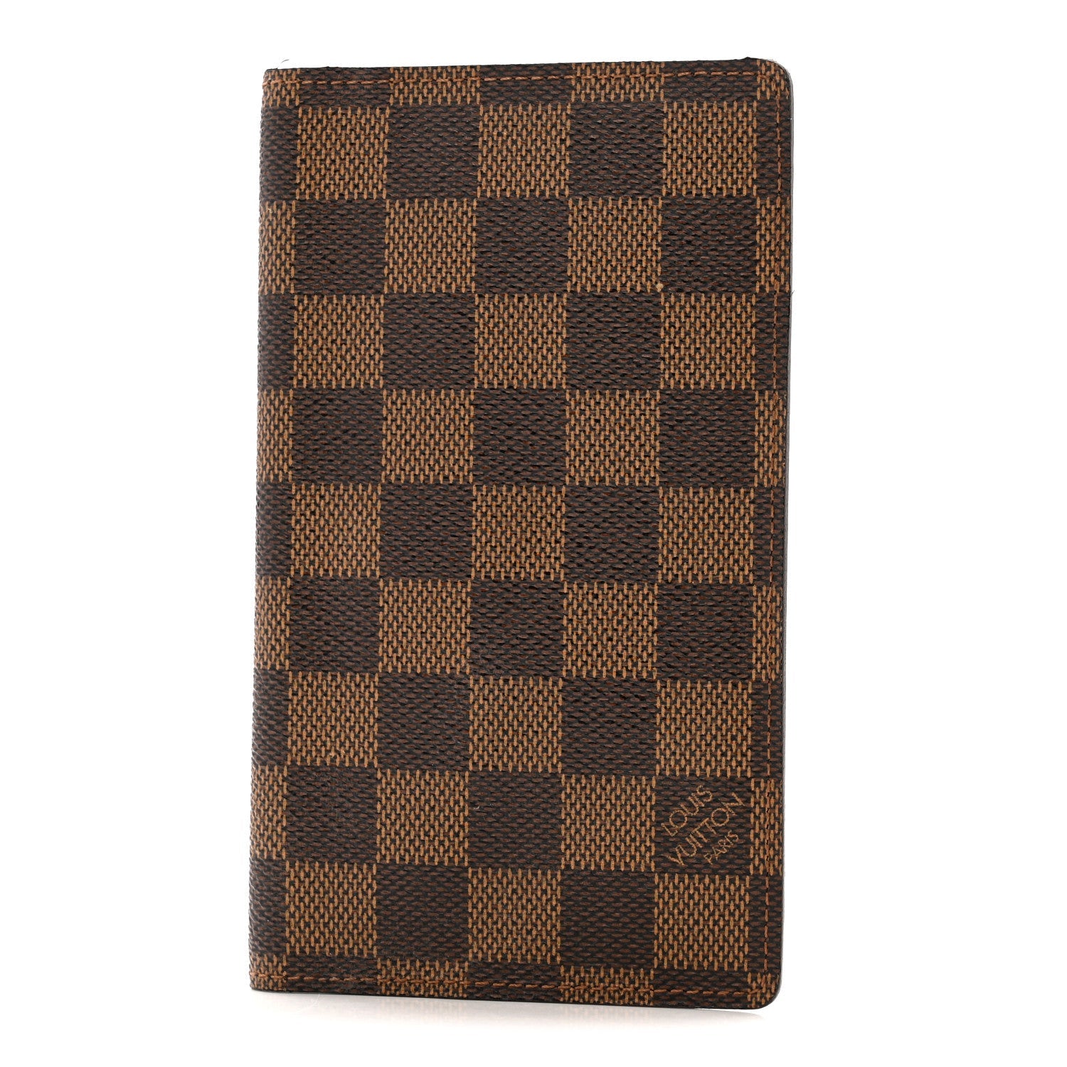 Louis Vuitton Damier Ebene Checkbook Cover Wallet