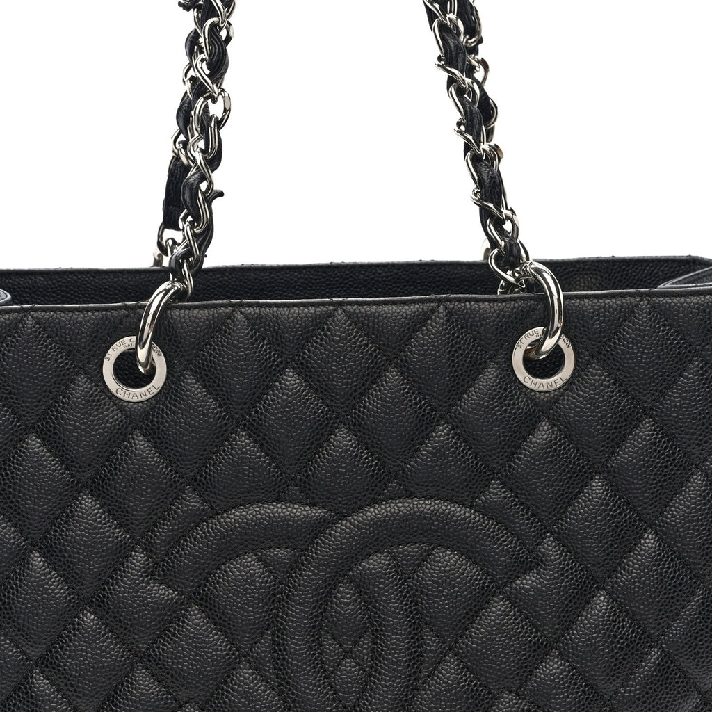 Chanel Caviar Quilted Grand Shopping Tote GST Black