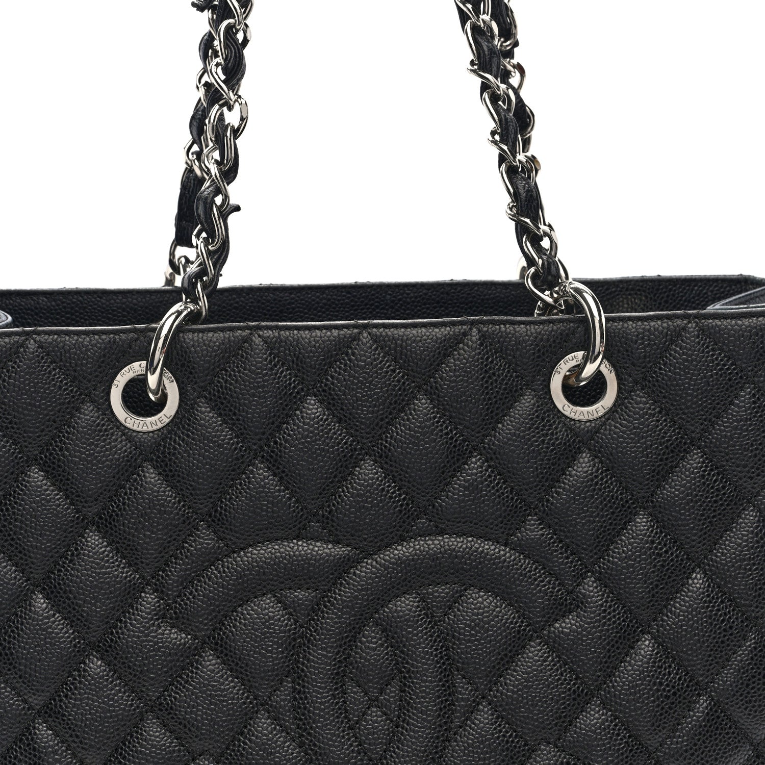 Chanel Caviar Quilted Grand Shopping Tote GST Black