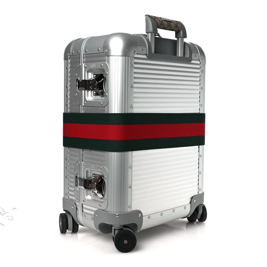 Gucci Aluminum Web Porter Cabin Plus Trolley