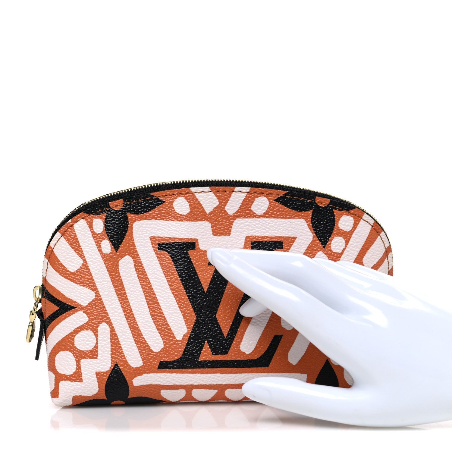 Louis Vuitton Monogram Giant Crafty Cosmetic Pouch Creme Caramel