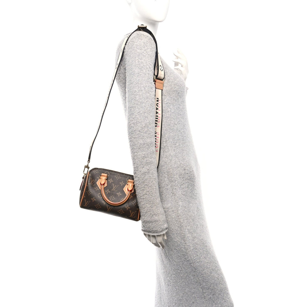 Louis Vuitton Monogram Speedy Bandouliere 20 Black