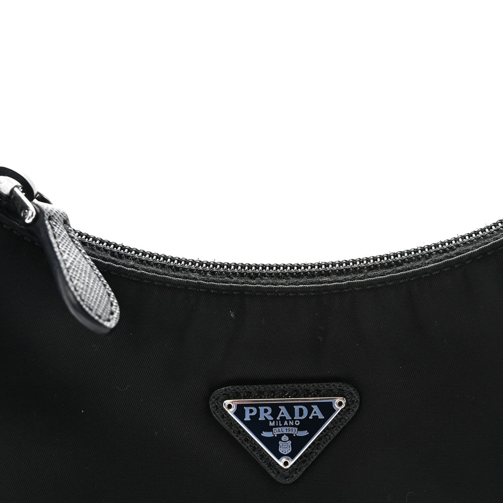 Prada Tessuto Nylon Mini Re-Edition 2000 Bag Black