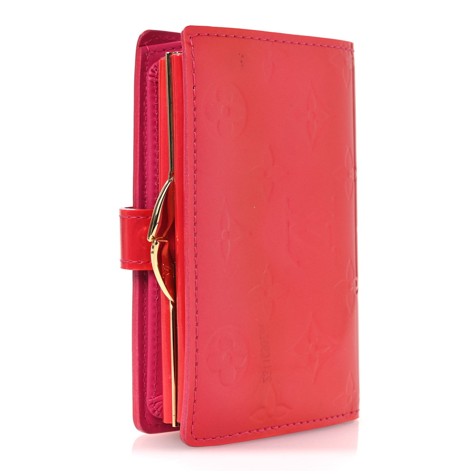 Louis Vuitton Vernis French Purse Wallet Fuchsia