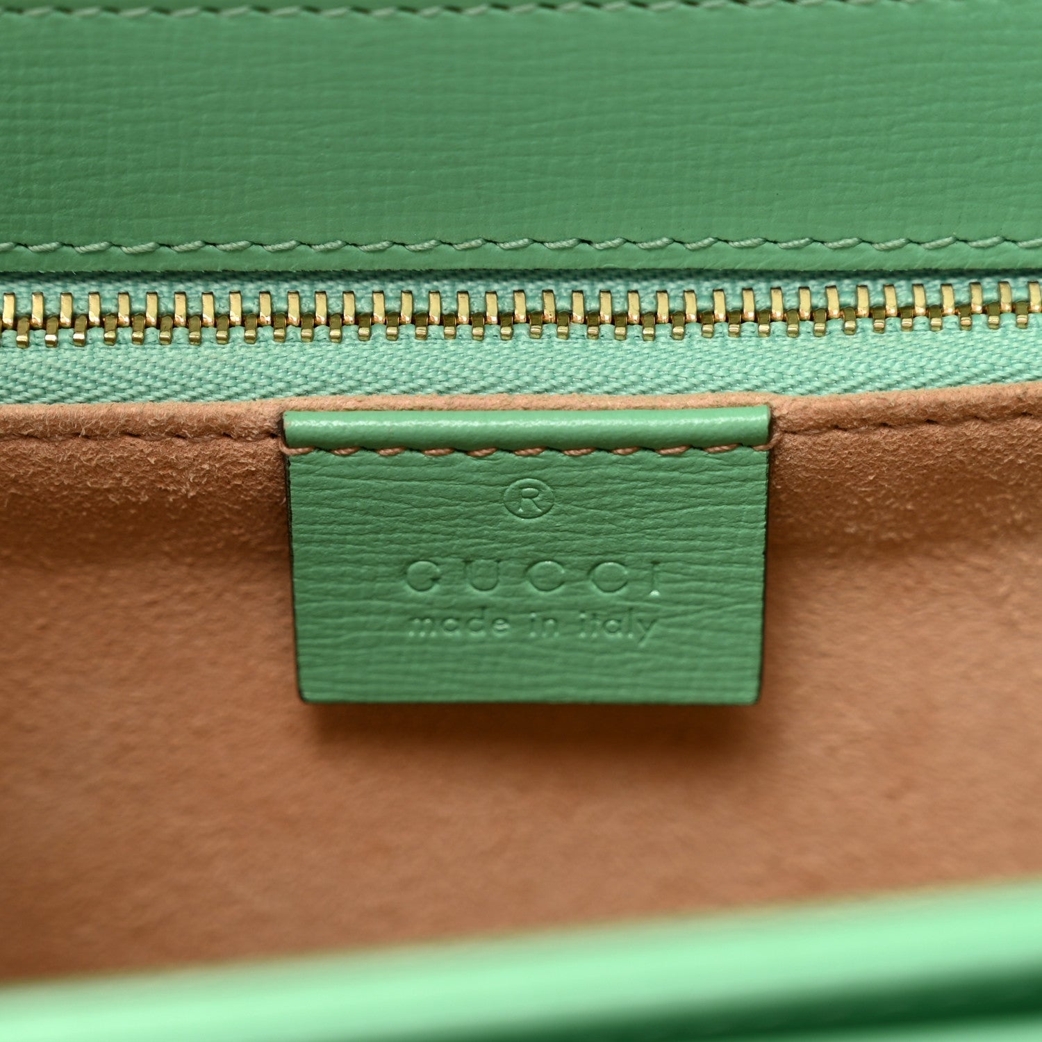 Gucci Azalea Calfskin Horsebit 1955 Shoulder Bag Light Green