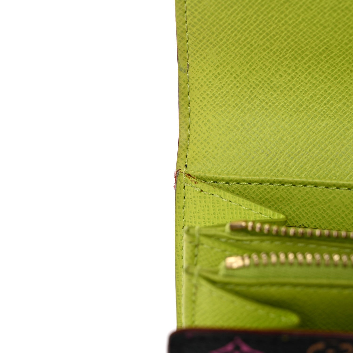 Louis Vuitton Monogram Multicolor Sarah Wallet Black Pistache